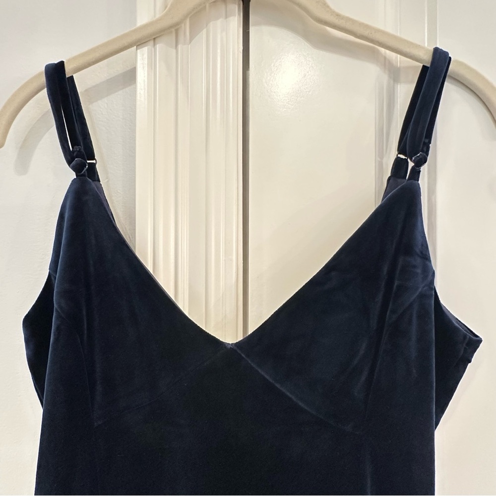 Lulu’s Promise of Forever Blue Velvet Column Maxi Dress NEW WITH TAGS small - Picture 9 of 16